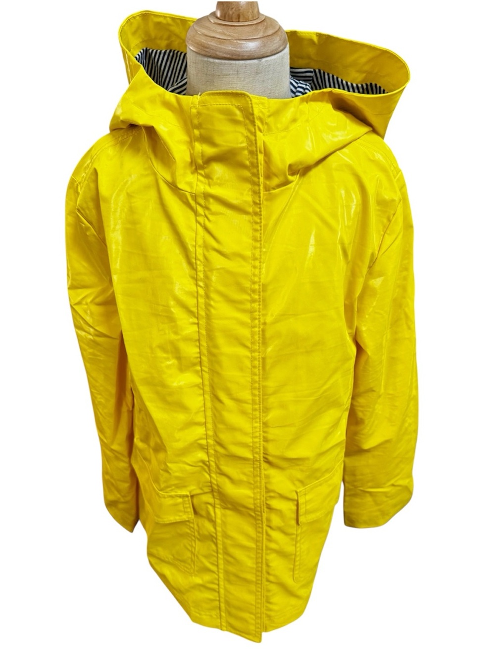 ☔️ GapKids Yellow Slicker Raincoat 🧥 Hooded Jacket Classic Style | Lined